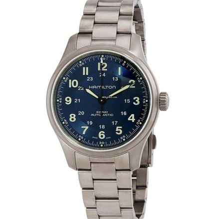  Hamilton Khaki Field Auto Blue NEW FULL SET 