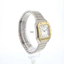 Thumbnail von Cartier Santos Small Stahl Gold Silber Zifferblatt 99,9% NEU