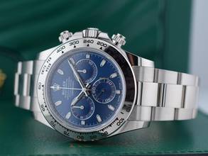 Thumbnail von Rolex Daytona Cosmograph Daytona 116509 White Gold Blue Dial - Like New Full Set 2022