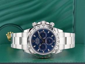 Thumbnail von Rolex Daytona Cosmograph Daytona 116509 White Gold Blue Dial - Like New Full Set 2022