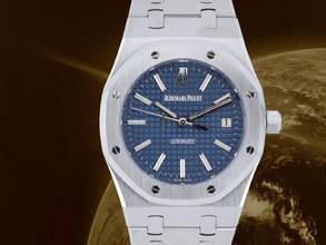 Thumbnail von Audemars Piguet Royal Oak Selfwinding 15300st Mavi & Beyaz Kadran - Neredeyse Yeni 2010 39mm