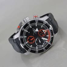 Thumbnail von Mühle Glashütte S.A.R. Uçakçı Kronograf Tam Set yeni Kauçuk Kayış Üst Durum