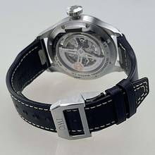 Thumbnail von IWC Große Fliegeruhr Big Pilot's Watch 43 EK 03/2022 Stahl ZB blau Lederband blau mit EasX-Change-System Full Set sehr gepflegter Originalzustand (nicht poliert)