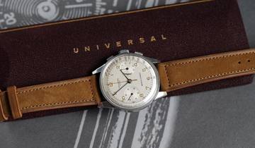 Thumbnail von Universal Genève OVERSIZE VINTAGE VERY RARE MEDICO-COMPAX CHRONOGRAPH MINT