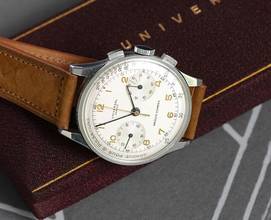 Thumbnail von Universal Genève OVERSIZE VINTAGE VERY RARE MEDICO-COMPAX CHRONOGRAPH MINT