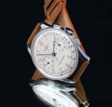 Thumbnail von Universal Genève OVERSIZE VINTAGE VERY RARE MEDICO-COMPAX CHRONOGRAPH MINT
