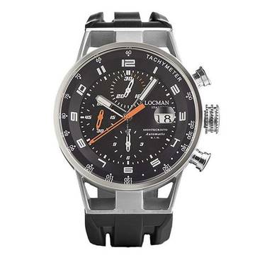 Locman Montecristo Italy Herrenuhr Montecristo Chrono schwarz Automatik aus Titanium / Stahl Ref. 0516A01S