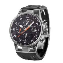 Thumbnail von Locman Montecristo Italy Herrenuhr Montecristo Chrono schwarz Automatik aus Titanium / Stahl Ref. 0516A01S