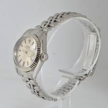 Thumbnail von Rolex Oyster Perpetual Lady Date 6917 Ladies 26MM Soleil silver dial 1975