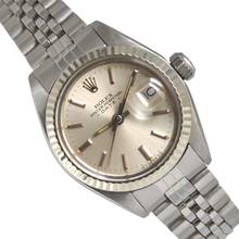 Thumbnail von Rolex Oyster Perpetual Lady Date 6917 Ladies 26MM Soleil silver dial 1975