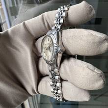 Thumbnail von Rolex Oyster Perpetual Lady Date 6917 Ladies 26MM Soleil silver dial 1975