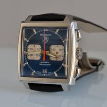 Thumbnail von TAG Heuer Monaco chronograph CW2113 Steve McQueen blue dial Full Set