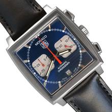 Thumbnail von TAG Heuer Monaco chronograph CW2113 Steve McQueen blue dial Full Set