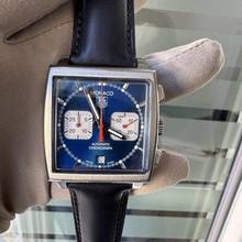 Thumbnail von TAG Heuer Monaco chronograph CW2113 Steve McQueen blue dial Full Set