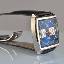 Thumbnail von TAG Heuer Monaco chronograph CW2113 Steve McQueen blue dial Full Set