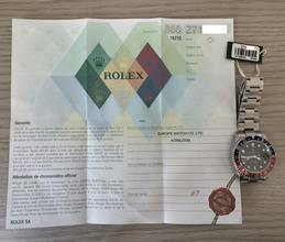 Thumbnail von Rolex GMT-Master II 16710 Luminova dial Pepsi bezel Full Set TOP Condition
