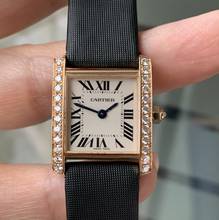 Thumbnail von Cartier Tank Française Ladies 20MM Factory diamonds rose gold 18KT