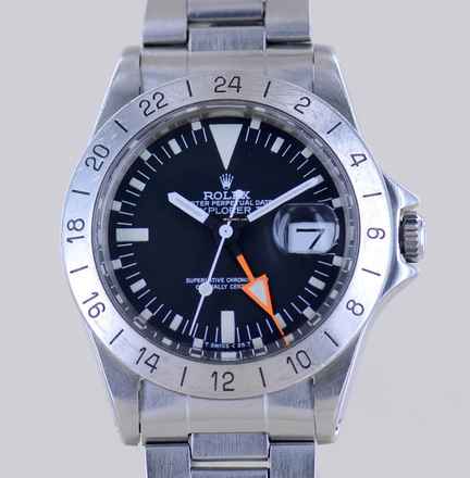  Rolex Explorer II 1655 Steve McQueen Tritium schwarz Klassiker 1971 B+P 