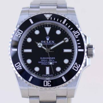 Rolex Submariner (No Date) 114060 No-Date Keramik Taucheruhr B+P Top NOS