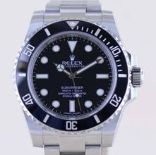 Thumbnail von Rolex Submariner (No Date) 114060 No-Date Keramik Taucheruhr B+P Top NOS