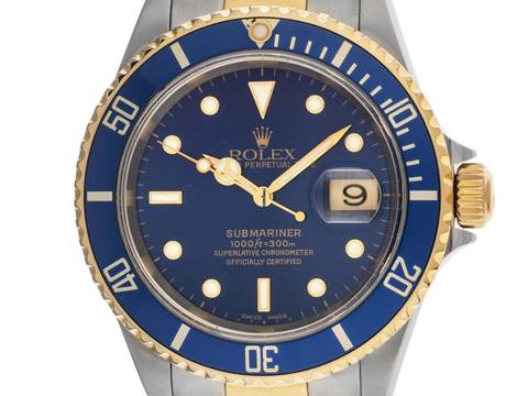 Rolex Submariner Date Sultan Ref.16613 2003 Full Set gut Vintage Submariner Date