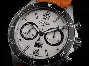 Thumbnail von Glashütte Original SeaQ Panorama Date Ref.1-37-23-03-80-33 2026 Full Set Ungetragen SeaQ Chronograph Kautschuk Faltschließe