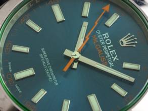 Thumbnail von Rolex Milgauss Elektroblau Ref.116400GV 2015 Box&Beschreibung wie Neu Vintage Milgauss