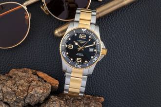 Thumbnail von Longines HydroConquest Hydro Conquest Stahl / PVD Automatik Herrenuhr Ref. L3.781.3.56.7 B&P