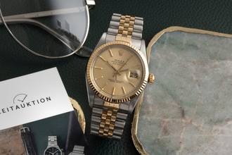 Thumbnail von Rolex Datejust 36 Oyster Perpetual Stahl Gold Automatik Ref 16013 Papiere 1985