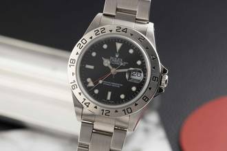 Thumbnail von Rolex Explorer II Black Dial Edelstahl Automatik Herrenuhr Ref 16570 Box A-Serie