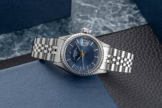 Thumbnail von Rolex Oyster Perpetual Lady Date Stahl / Weissgold Automatik Damenuhr Ref. 6517 Vintage