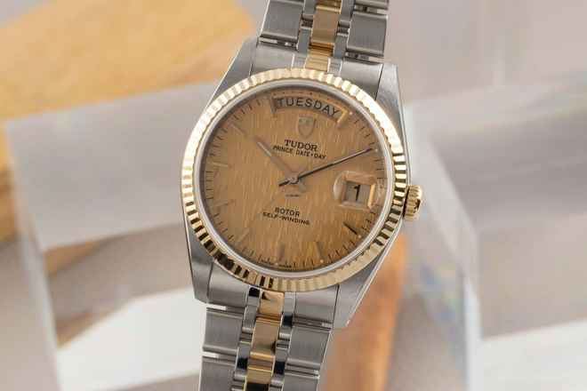  Tudor Prince Date Day Oyster Prince Date Day Stahl / Gold Linen Dial Automatik Ref. 76213 