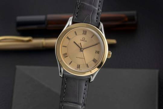  Omega Speedmaster Classic Stahl/Gold Automatik Herrenuhr Ref. 166.0285 