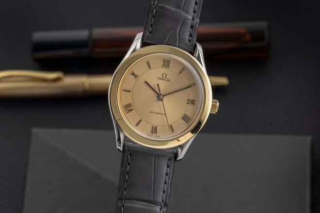  Omega Speedmaster Classic Stahl/Gold Automatik Herrenuhr Ref. 166.0285 