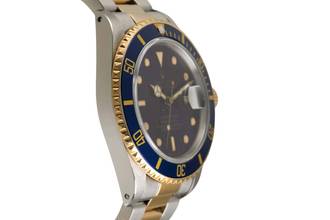 Thumbnail von Rolex Submariner Date Stahl / Gold Automatik Herrenuhr Blue Dial Ref. 16803