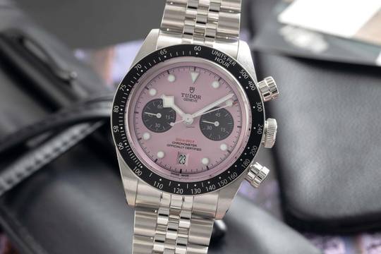  Tudor Black Bay Chrono Chronograph Pink Dial Stahl Automatik Ref. 79360N-0019 B&P 2024 