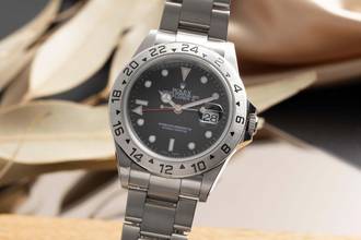 Thumbnail von Rolex Explorer II Black Dial Edelstahl Automatik Ref. 16570 Papiere 2001 LC 110