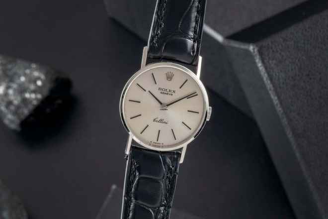  Rolex Cellini Lady 18K (0,750) Weissgold Handaufzug Ref. 3810 