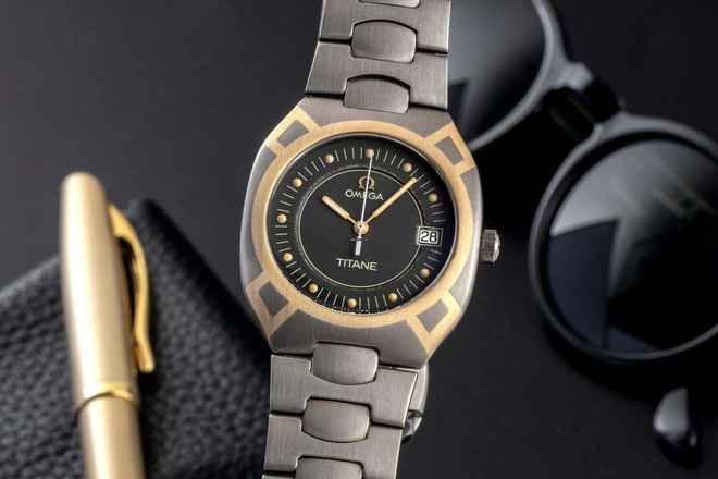  Omega Seamaster Polaris Titane Titan Gold Ref. 5814.40.00 Box & Papiere 1999 