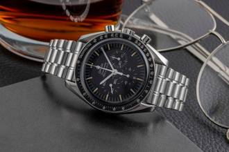 Thumbnail von Omega Speedmaster Professional Moonwatch Chronograph Stahl Handaufzug Ref. ST145022 B&P