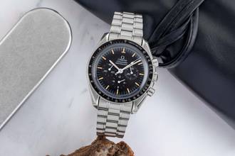 Thumbnail von Omega Speedmaster Professional Moonwatch Chronograph Stahl Handaufzug Ref. ST145022 B&P