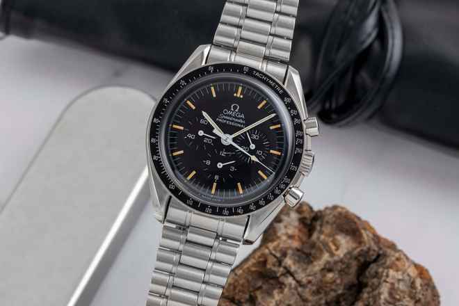  Omega Speedmaster Professional Moonwatch Chronograph Stahl Handaufzug Ref. ST145022 B&P 
