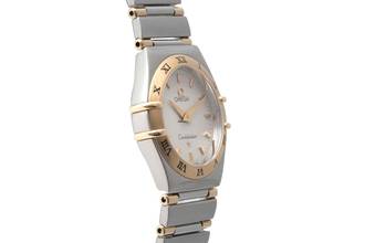 Thumbnail von Omega Constellation Ladies Honeycomb Dial Stahl / Gold Quarz Damenuhr Ref. 1262.30.00
