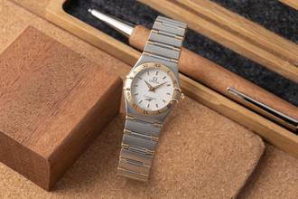 Thumbnail von Omega Constellation Ladies Honeycomb Dial Stahl / Gold Quarz Damenuhr Ref. 1262.30.00