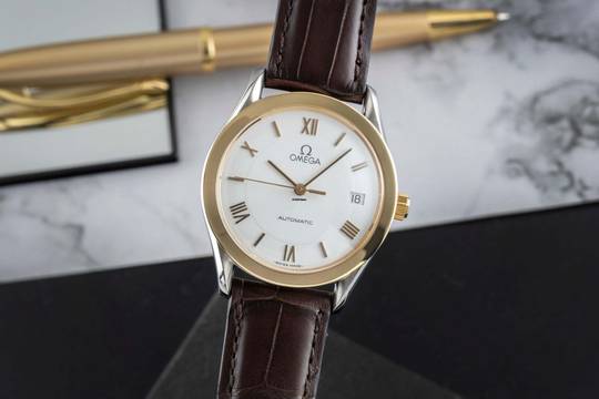 Omega Speedmaster Stahl / Gold Automatik Herrenuhr Ref. 3301.20.00 B&P 1992