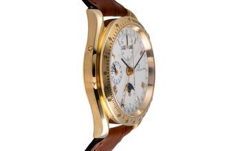 Thumbnail von Omega Speedmaster Golden Gate Chronograph 18K Gold Ref. 3131.20 Papiere 1991