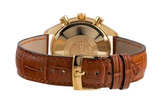 Thumbnail von Omega Speedmaster Golden Gate Chronograph 18K Gold Ref. 3131.20 Papiere 1991