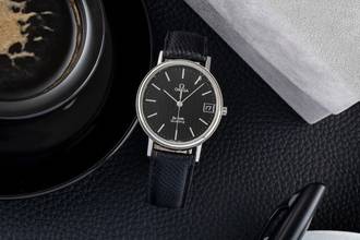 Thumbnail von Omega De Ville Stahl Quarz Damenuhr Ref. 192.0057 Vintage Klassiker