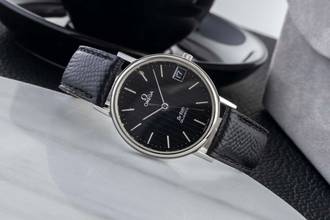 Thumbnail von Omega De Ville Stahl Quarz Damenuhr Ref. 192.0057 Vintage Klassiker