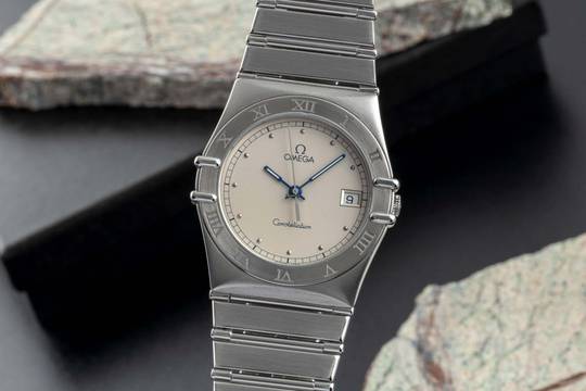 Omega Constellation Stahl Quarz Herrenuhr Ref. 396.1070 396.1080 Klassiker